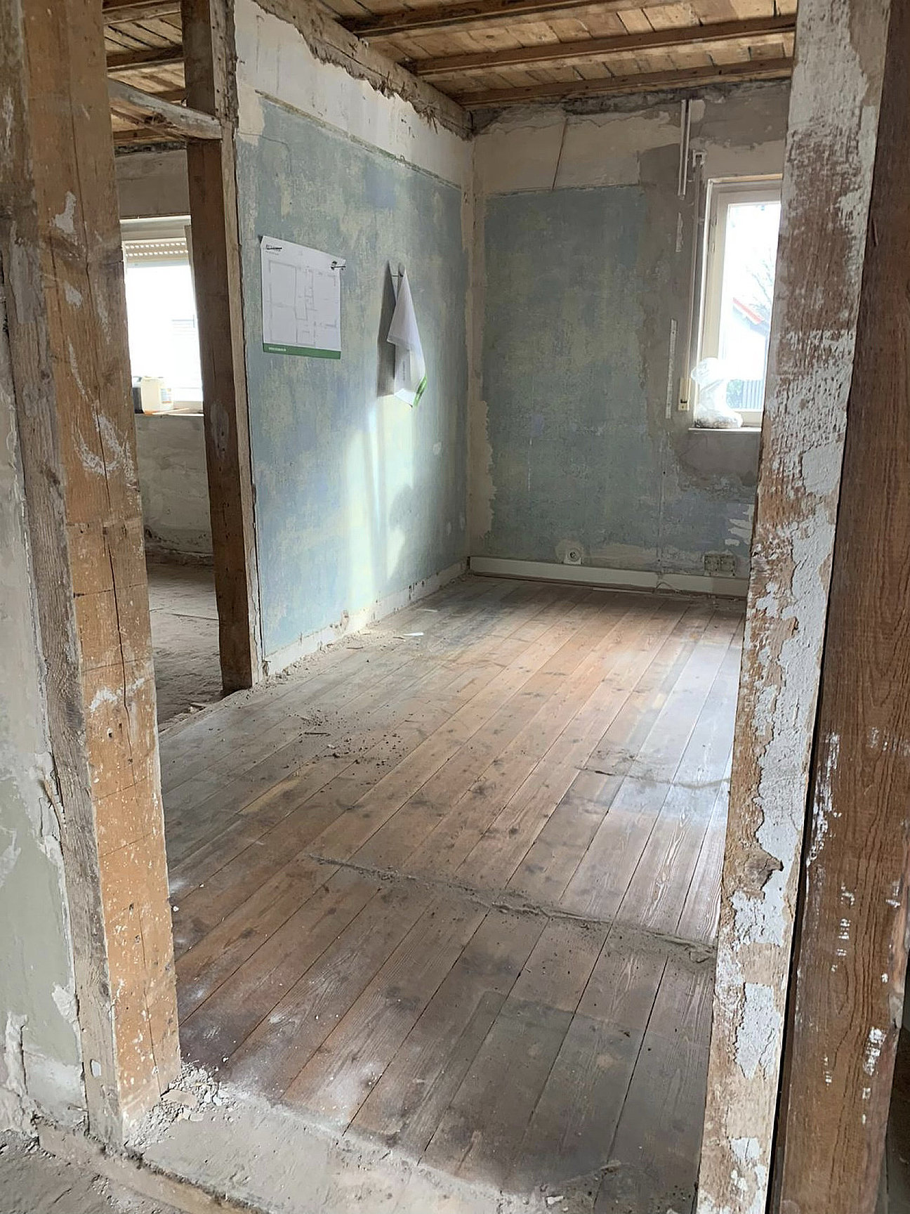 Innenputzarbeiten im Altbau